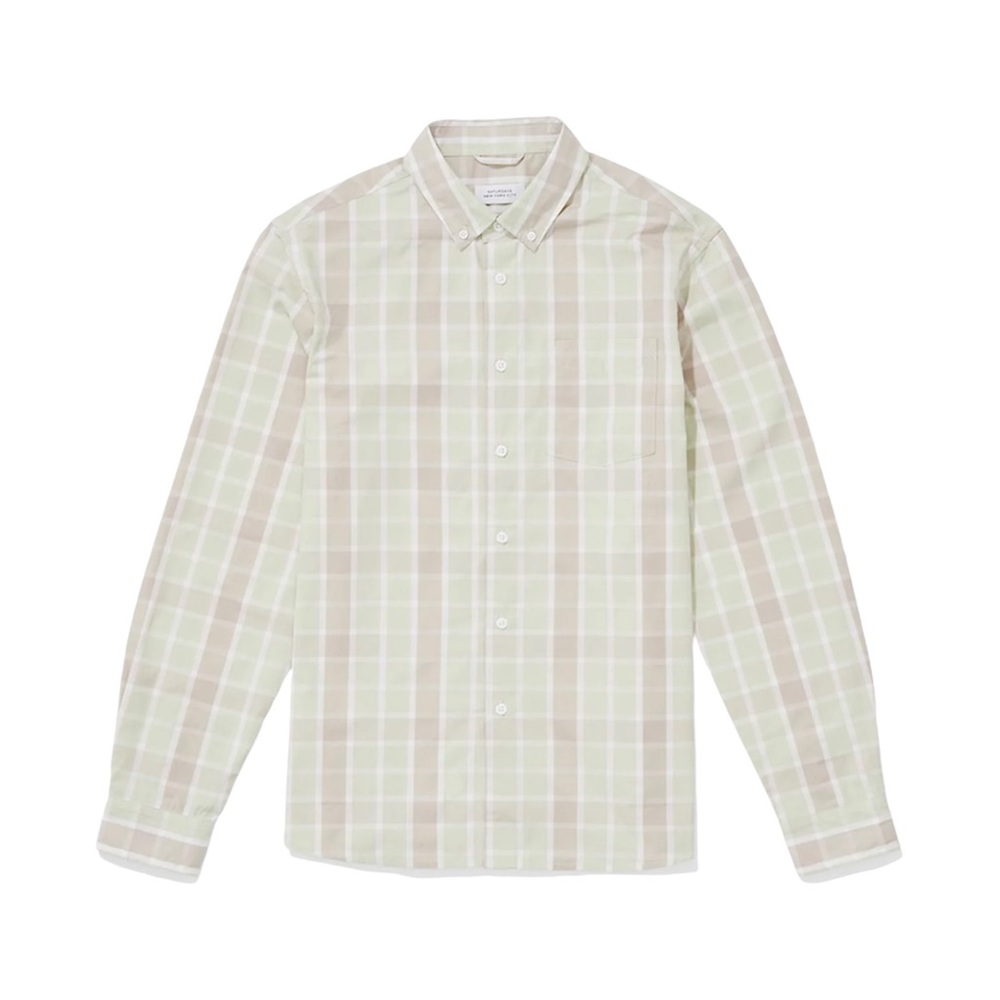Saturdays NYC Men's Crosby Madras L/S Shirt